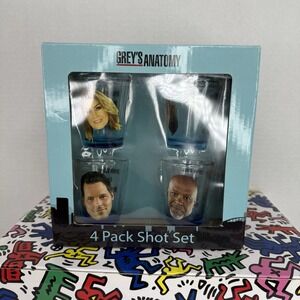 Greys Anatomy‎ Cup Shots Christmas Xmas Gift Glass 2oz Custom Cup Set Of 4
